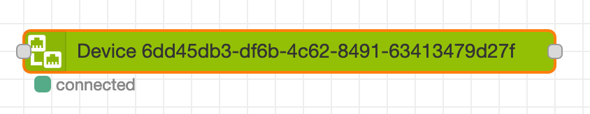 Connected NodeRED-Node