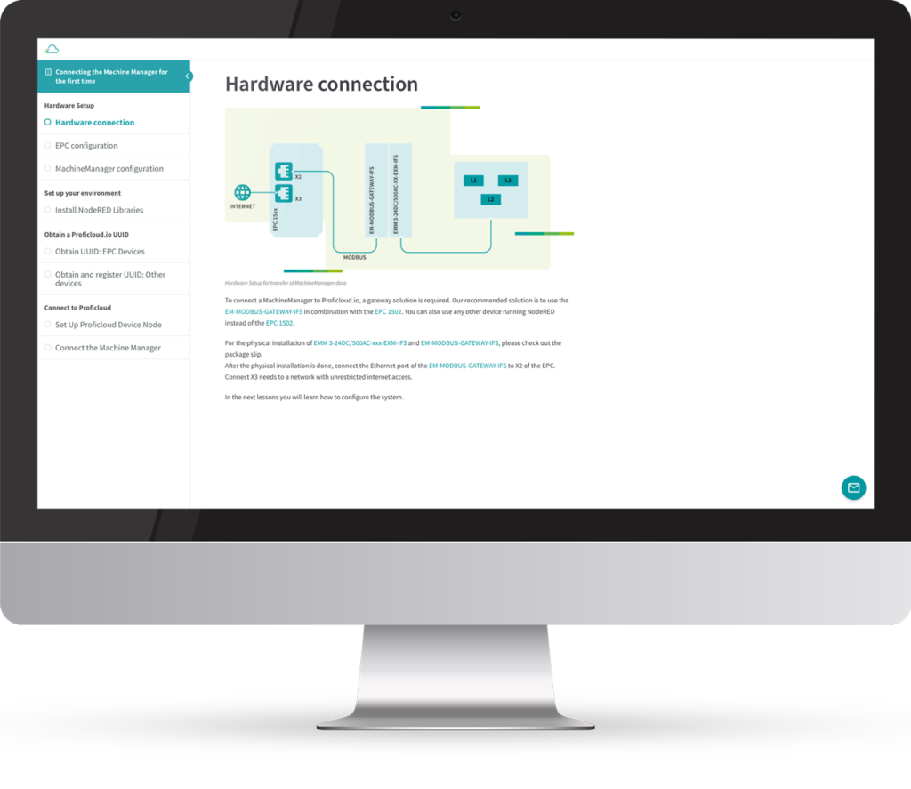 Phoenix Contact E-Learning Verbindung des Machine Managers mit Proficloud.io