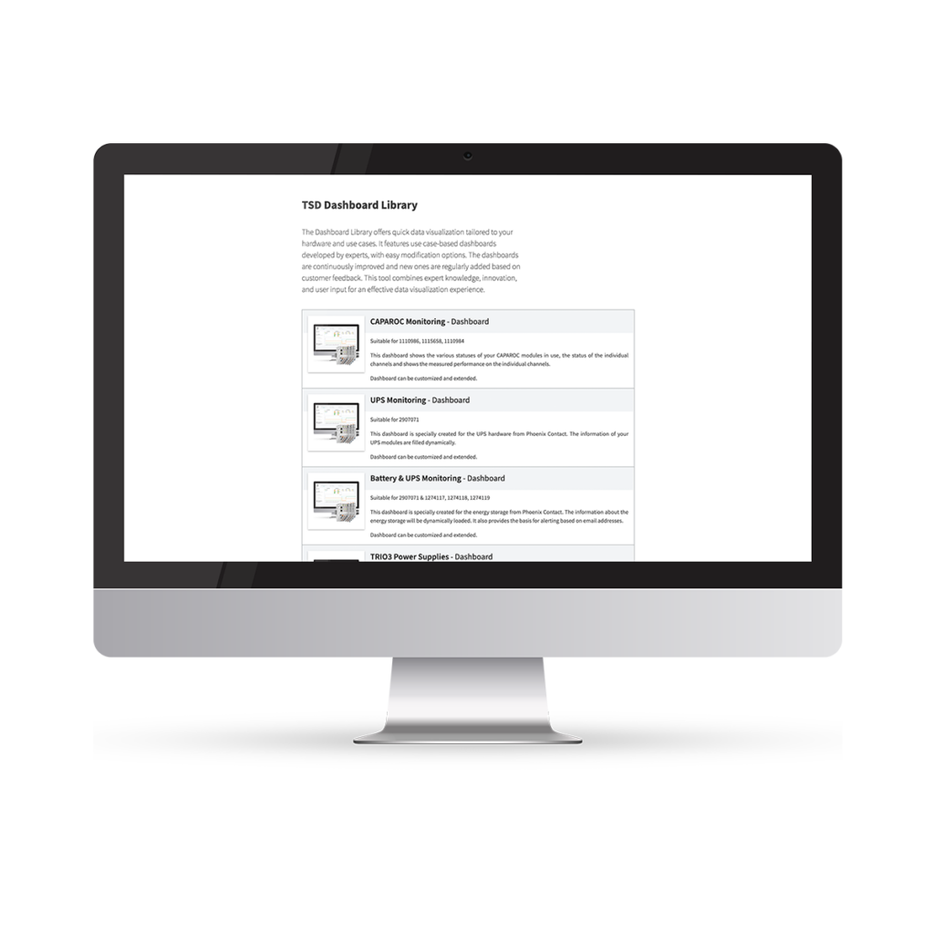 TSD Dashboard Library