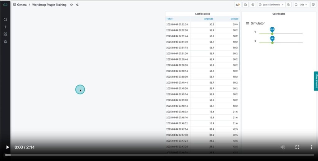 Video showing how to use GPS tracking in the Time Series Data Service